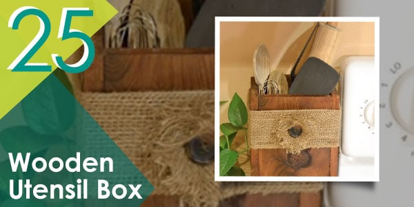 Wooden Utensil Box