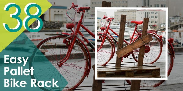 Easy Pallet Bike Rack